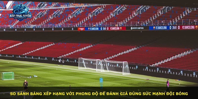 So sánh bảng xếp hạng với phong độ để đánh giá đúng sức mạnh đội bóng