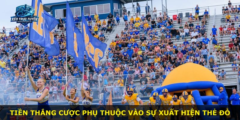 Tiền thắng cược phụ thuộc vào sự xuất hiện thẻ đỏ